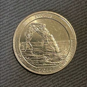 2014 Arches national park quarter coin